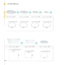 چراغ سقفى روکار سنسور دار SH-1115S-18W